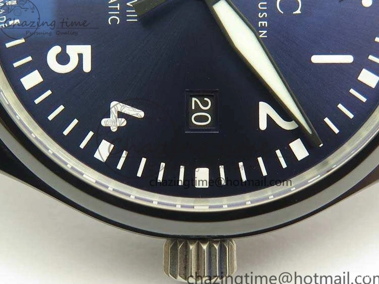 MIROTIME 0406 HighQuality Mark XVIII LAUREUS IW324703 Black Ceramic MKF Best Edition On Black Nylon Strap A 7218